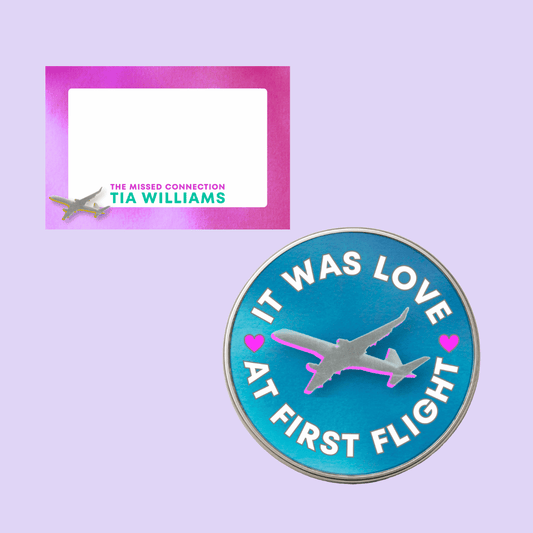 The Missed Connection by Tia Williams + signed bookplate and exclusive enamel pin badge