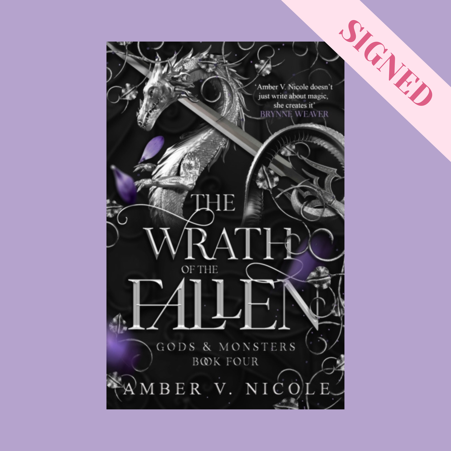 The Wrath of the Fallen by Amber V. Nicole + Signed Book Plate