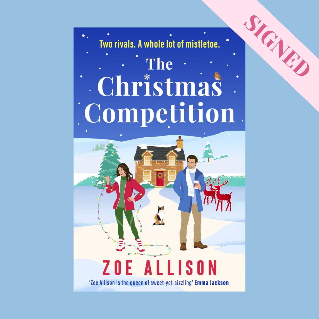 SIGNED copy of The Christmas Competition by Zoe Allison + Exclusive Art Post Card
