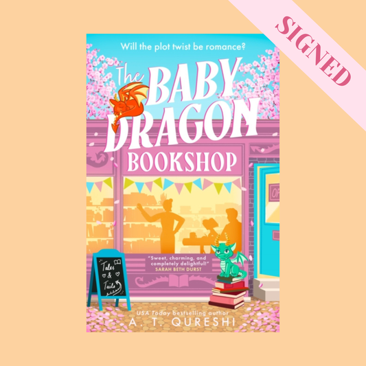The Baby Dragon Bookshop by A.T. Qureshi + Signed Book Plate