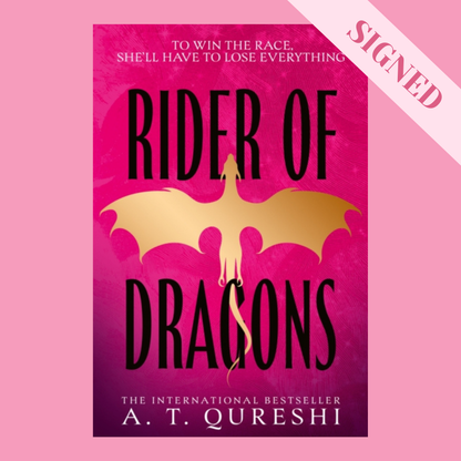 Rider of Dragons by A.T. Qureshi + Signed Book Plate & Sticker Sheet