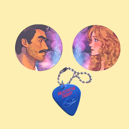 The Brave and the Fearless by Dilan Dyer SIGNED & Dedicated + Two Stickers & Guitar Pick Keychain!