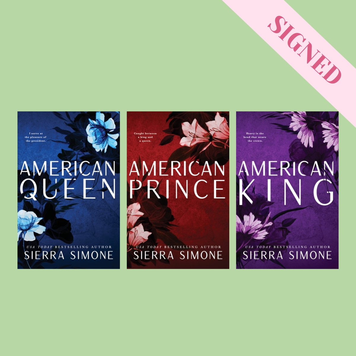 New Camelot Trilogy by Sierra Simone SIGNED