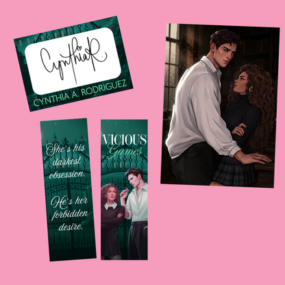 Vicious Games by Cynthia A. Rodriguez + Signed Book Plate, Art Print & Bookmark