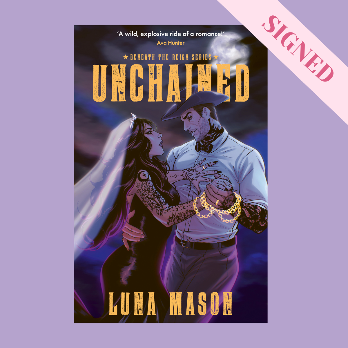 Unchained by Luna Mason + Signed Book Plate, Art Print & Bookmarks