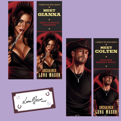Unchained by Luna Mason + Signed Book Plate, Art Print & Bookmarks