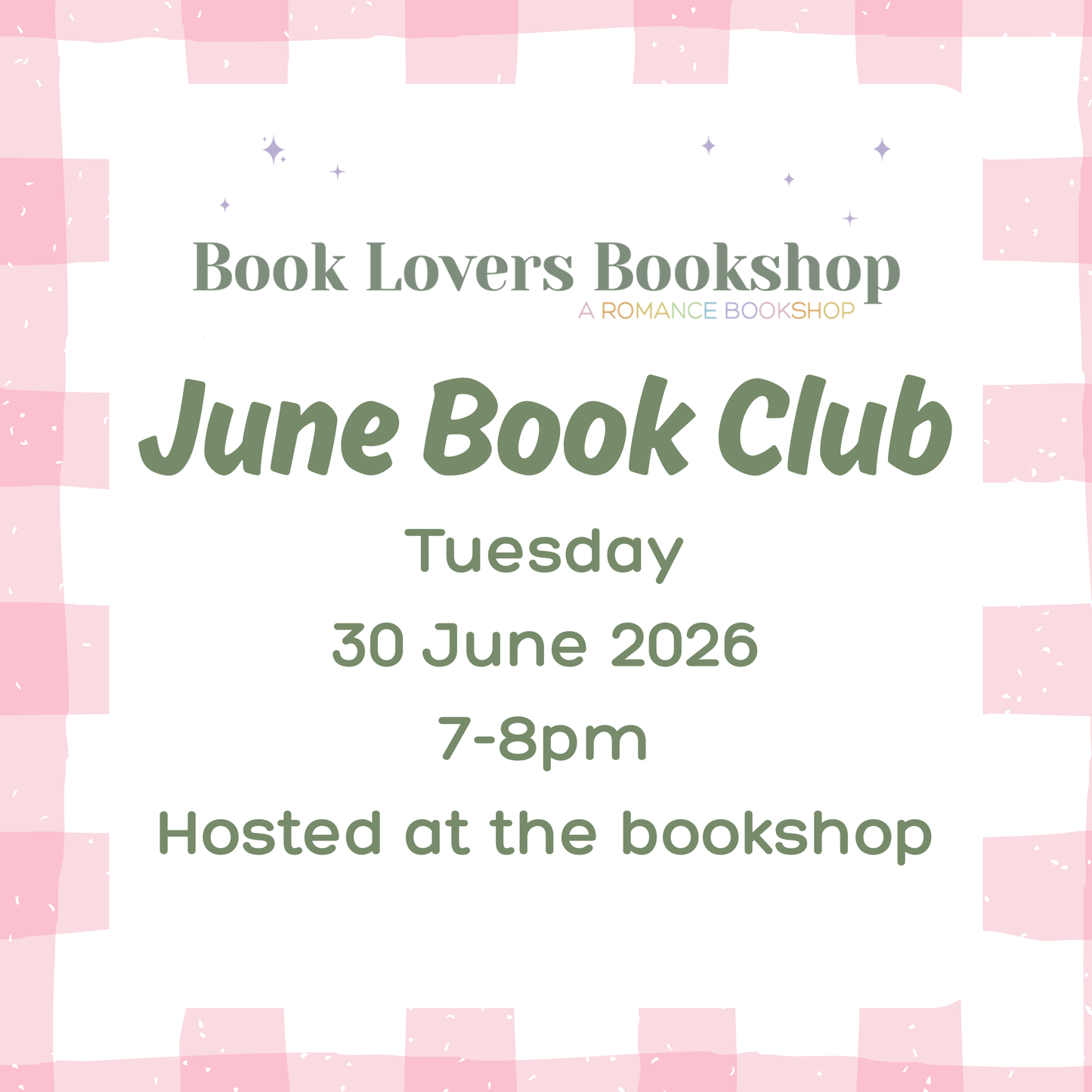 June Book Club FREE Ticket